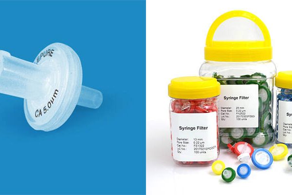 Why are syringe filters necessary for analytical testing in the food and beverage industry?