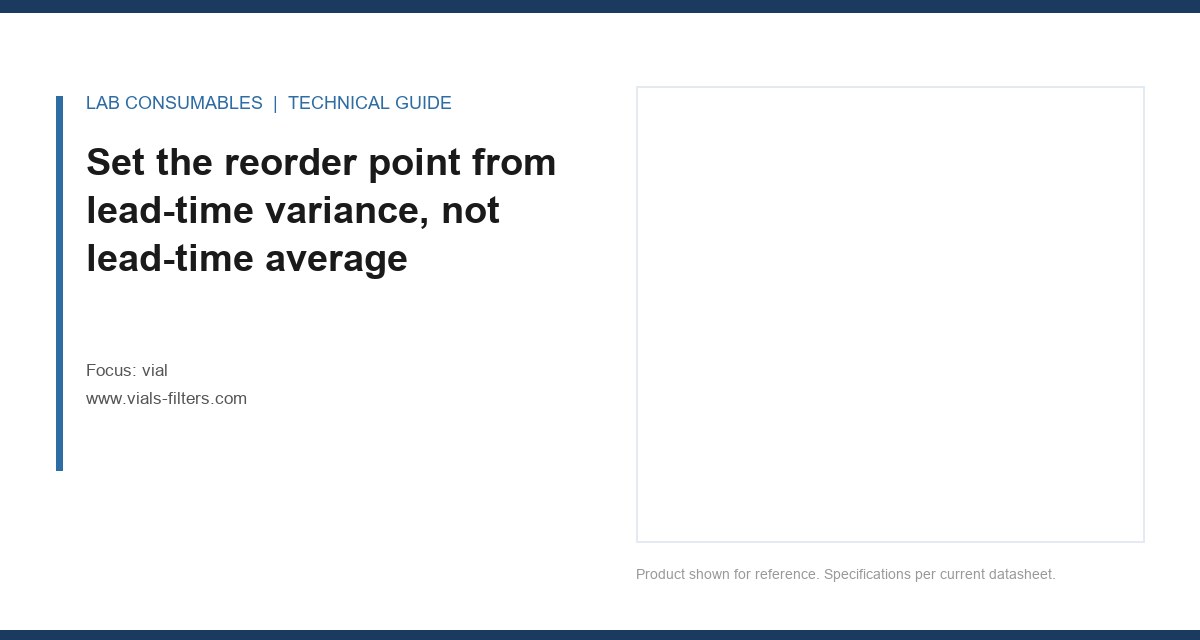 Set the reorder point from lead-time variance, not lead-time average