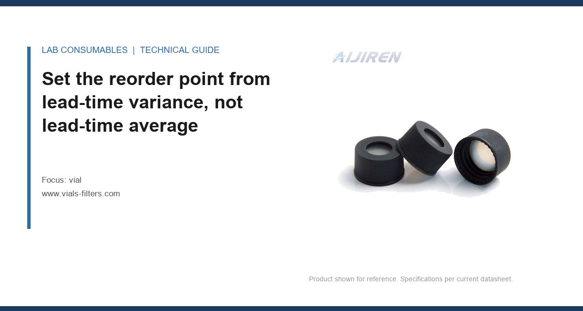 Set the reorder point from lead-time variance, not lead-time average