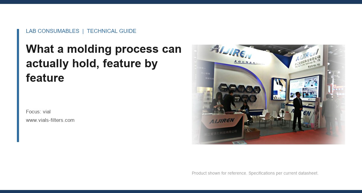 What a molding process can actually hold, feature by feature